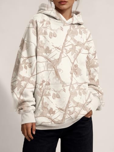 Image of Trendy Queen Women Oversized Hoodies Fall Outfits | Gentle Skin Feel, Aesthetic Drop Shoulder, Large Kangaroo Pocket, Seamless Daily Outfit Match