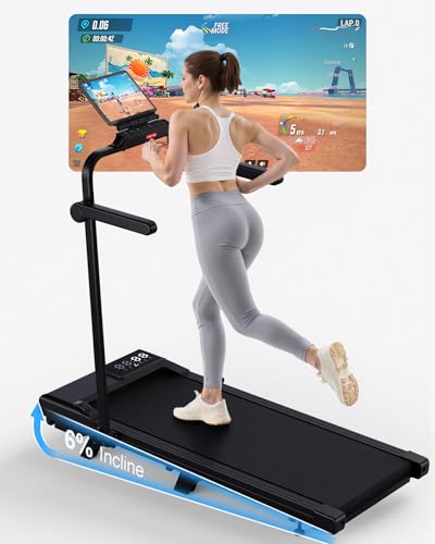Superun 6-12% Auto Incline Treadmills for Home 12-18km/h Foldable Treadmill