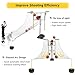 Ryanang Basketball Returner with Net Automatic Rebounder for Shooting Practice Ideal for 3-Pointers and Jump Shots Compatible with Pole & Wall Mounted Hoops