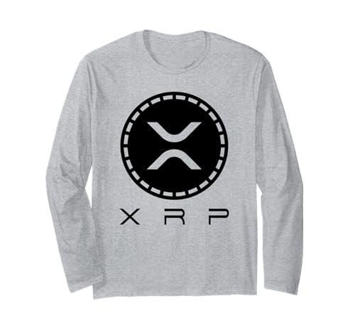 Funny XRP Crypto XRP Coin Ripple Criptomoneda para mujeres Te Manga Larga