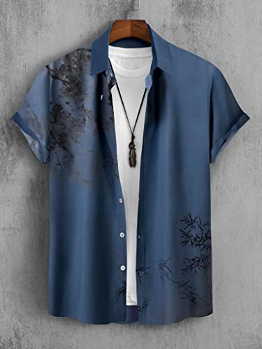 Image of Men's Lycra Digital Print Casual Shirt