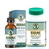Essiac Power Bundle Tea Daily Drops Gold w/AHCC Mushroom Extract! | Boost Immune System