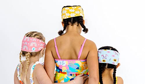 Splash Place KIDS SWIM GOGGLES with Fabric Strap - DAISY LOVE | Fun, Fashionable, Comfortable - Tangle-Free, Swimming Goggles for Kids, Comfy Fabric Strap Goggles by Splash Place - Image 5