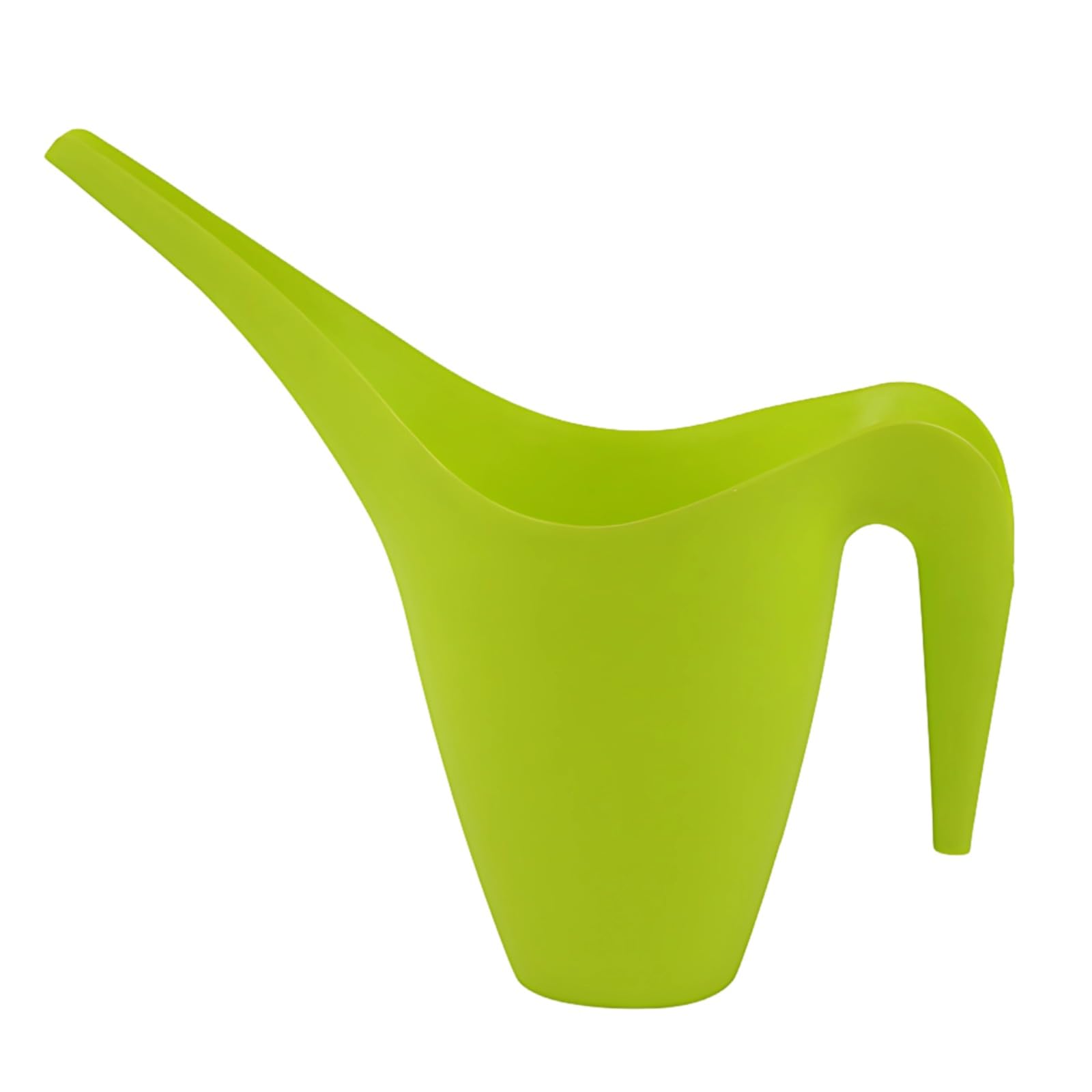 Packool Green Watering Can 1.8L, Long Spout Plant Waterer for Indoor Plants, Ergonomic Handle, Portable Plastic Watering Can for Gardening, Outdoor, Easy to Control