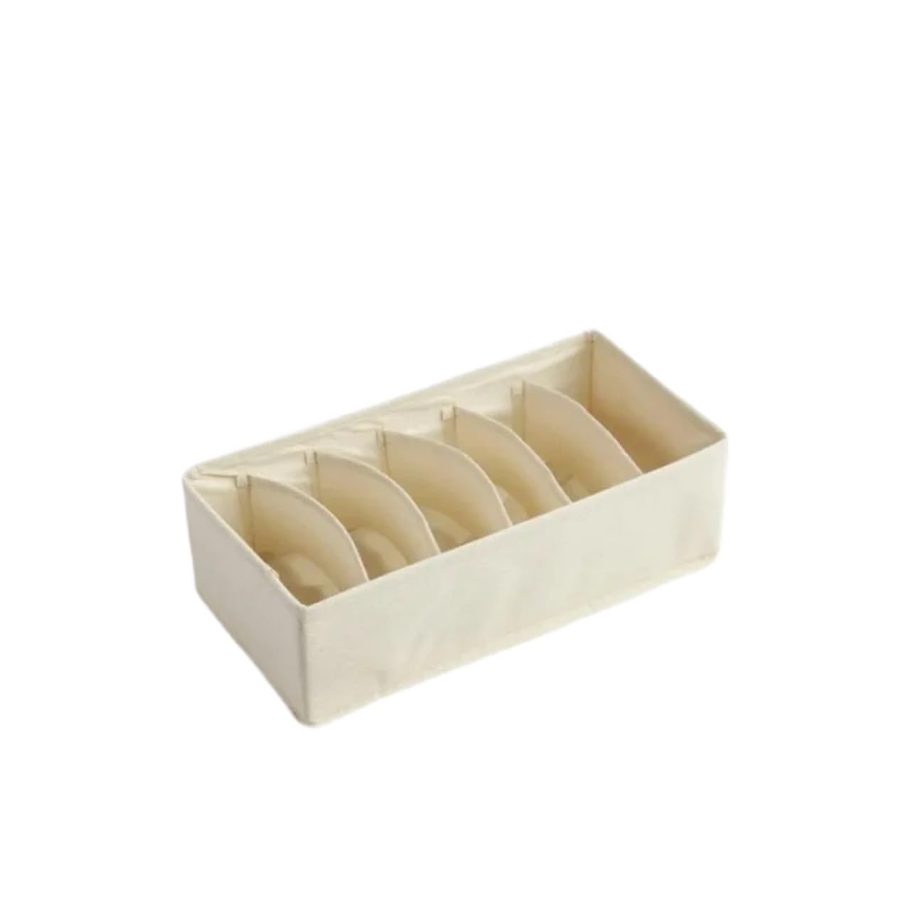 LADFRTYU Sock Storage Box Drawer Underwear Storage Organizer Socks And Bra Pants Box Cabinet For Clothes Ties Wardrobe(6grid-yellow)