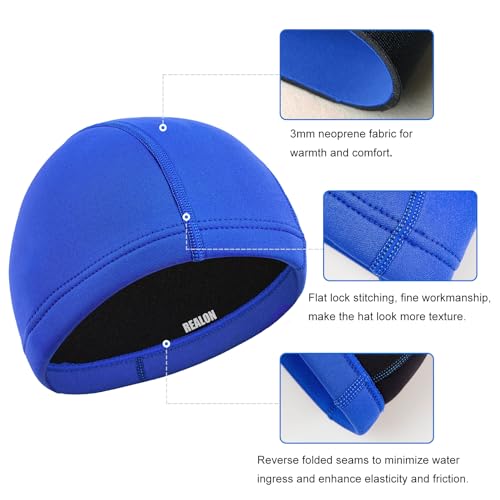 Image of Scuba Diving Wetsuit Hood Men Women 3mm Neoprene Cap for Adult Surf