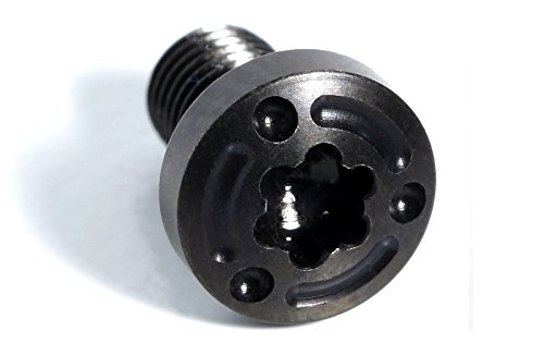 4 ea Black SOS 1911 Grip Screws, 4 ea O Rings | for Full Size or Slim Grip bushings | 3/16” min Grip Thickness | US Made for Colt and Clones | Look at Photos of Screws with Grips/Guns