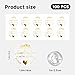 100 Pcs Handmade with Love Stickers, Gold Foil Transparent Round Labels for Small Business Packaging, Handmade Craft Seals for Envelopes Gifts, 1.6 Inch