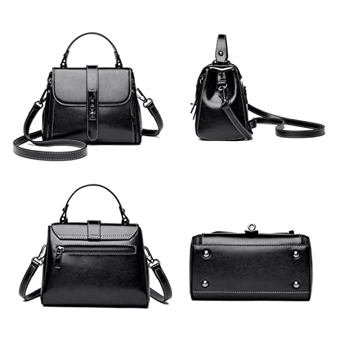 Leather Women Handbags Purses Luxury Shoulder Crossbody Bags Lady Vintage Ladies Tote Bag4