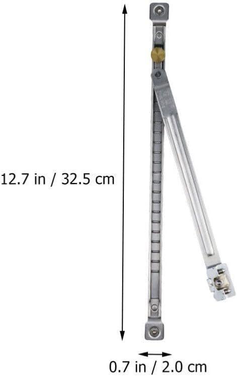 Uonlytech Adjustable Window Security Bar No Drilling Telescopic Rod 12.79In Wind Support Locking Window Limiter for Sliding Doors and Double Hung Windows