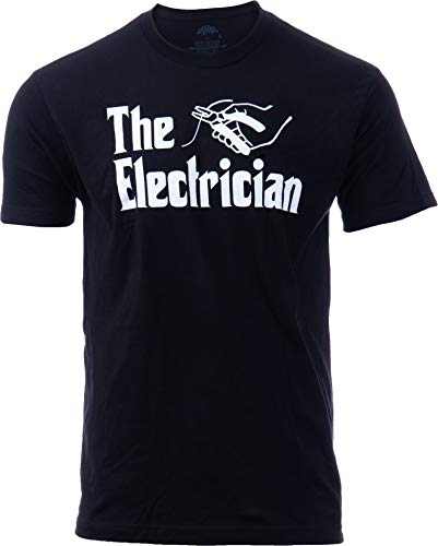 The Electrician | Funny Trades Master Journeyman Apprentice Lineman Wireman T-Shirt for Men Women Dad Grandpa-(Adult,XL) Black