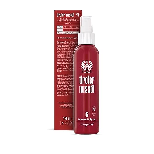 Tiroler Nussöl Sonnenöl Spray mit LSF 6, wasserfest, 150 ml