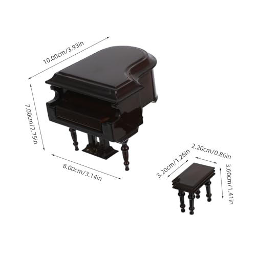 Modèle mini piano miniature décoratif compact pour collectionneurs