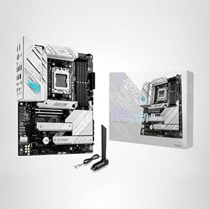 ASUS ROG Strix B650-A Gaming WiFi AMD B650 AM5 Ryzen™ Desktop 9000 8000 y 7000 ATX placa base, 12 + 2 etapas de potencia, DDR5, ranura M.2 3x, PCIe® 4.0, LAN 2.5G, WiFi 6E, USB 3.2 Gen 2×2 Tipo-C ®, Aura Sync