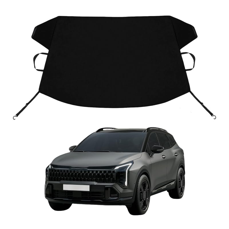 Image of Sport Age Custom Windshield Cover for Ice and Snow for K I A Sportage Windshield Snow Cover 600D Shade Blocks Winter Frost Hail Protector Car Accessories