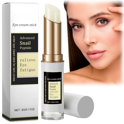 Snail Peptide Eye Cream Stick,Eye Cream for Dark Circles and Puffy Eyes,Snail Peptide Energetic E-ye Cr-eam,E-ye Cre-am Anti Aging,Hydrating Firming Eye Serum,Anti-Wrinkle E-ye Cr-eam,Eye Bags Remover