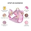 Furfect City Step in Dog Harness, No Pull No Choke, Durable Polyester Breathable mesh, Adjustable Strap, Quick Release Gold Hardware Metal Buckle, Soft Edges for Comfort (Pink, Small) #1