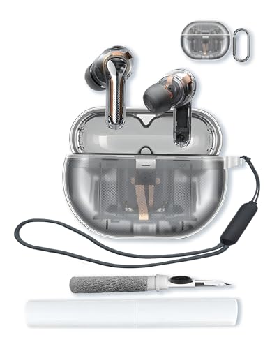 Case for SoundPEATS Capsule3 Pro Plus Wireless Earbuds,Soft Protective,Shockproof,BOVUGAC High