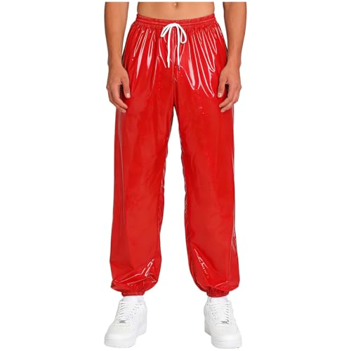 Pantalons jogging imperméables hommes larges avec cordon