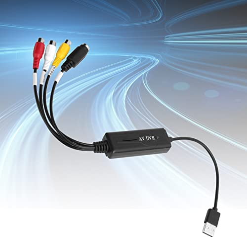 USB2.0 Audio Video Converter, USB 2.0 Digital Acquisition VHS Capture Card Internal TV Tuner Capture Cards Card Adapter Support for SECAM NTSC PAL SECAM - Thumbnail 7