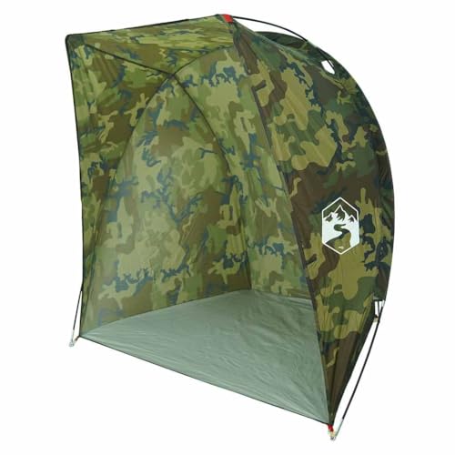 vidaXL Tente de Pêche Camouflage Imperméable