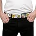 Paramount Network Belt, Seatbelt Buckle Belt, South Park Title Logo and Characters Scattered White, 34 to 52 Inches
