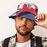 Hy-Pro Officially Licensed England FA Bucket Hat - Reversible, Blue, Classic Style, Double Sided with Solid or Print, Three Lions Crest, Festival, Holiday, Sun Hat, Unisex, Adult - Image 6
