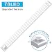 Produktbild LED Sensor Licht, Schrankbeleuchtung mit Bewegungsmelder 78 LED SchrankLicht Kuechenbeleuchtung Kabelloses Kabinett Nachtlicht Lichtleisten Spiegelschrank für Küche, Flur, Schrank (2 Sensormodus)