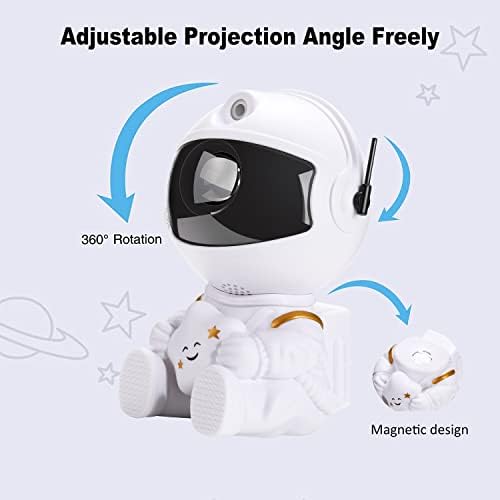 ABsuper Astronaut Galaxy Star Projector, Starry Night Light with Nebula for Kids Room,Button&Remote Dual Control,Portable Bedroom and Car Decoration, Ceiling Projector, Best Gifts for Children/Adults