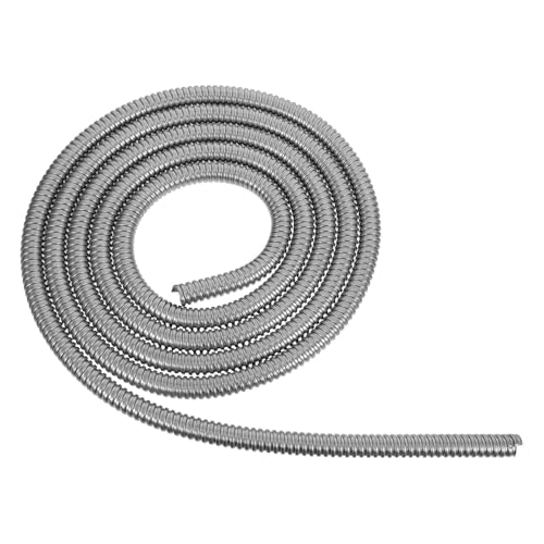 HOUDERCO Tubo de Protección de Cables de Alta Resistencia en Acero Inoxidable 304, Funda Protectora Flexible para Conducto Eléctrico en Proyectos Comerciales y Maquinaria
