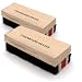 Emraw Felt Chalkboard Eraser Cleaner Kit for Dry Erase Board Blackboard Chalk Eraser Whiteboard Peel Eraser Black Board Eraser Duster Office School Shell Blackboard Cleaner Set of 2