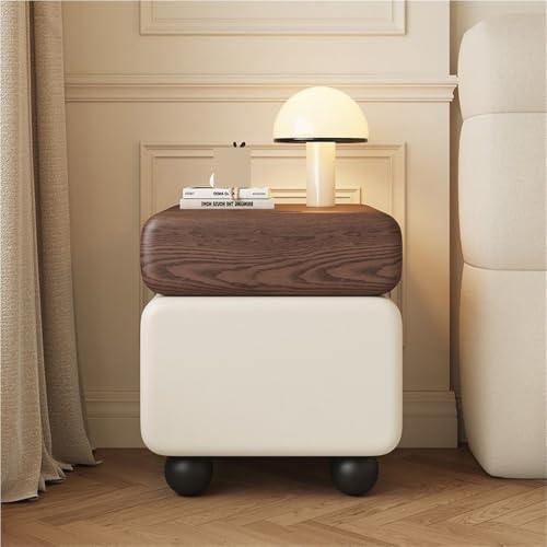 JYNDKQLB Soild Wood Night Stand, Bedside Table with 2 Drawers,