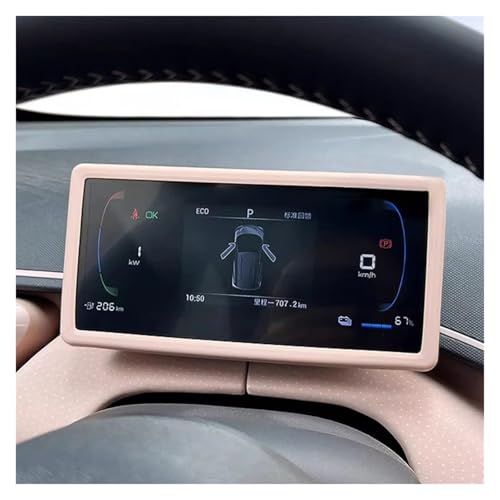 Protection écran commande centrale BYD Dolphin Mini silicone blanc navigation x2