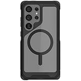 Ghostek Atomic Slim S25 Ultra Case MagSafe Compatible, Magnetic Clear Heavy Duty Metal Phone Cover Designed for 2025 Samsung Galaxy S25Ultra (6.9') (Black)