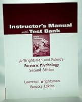 TB Forensic Psychology 0534632262 Book Cover