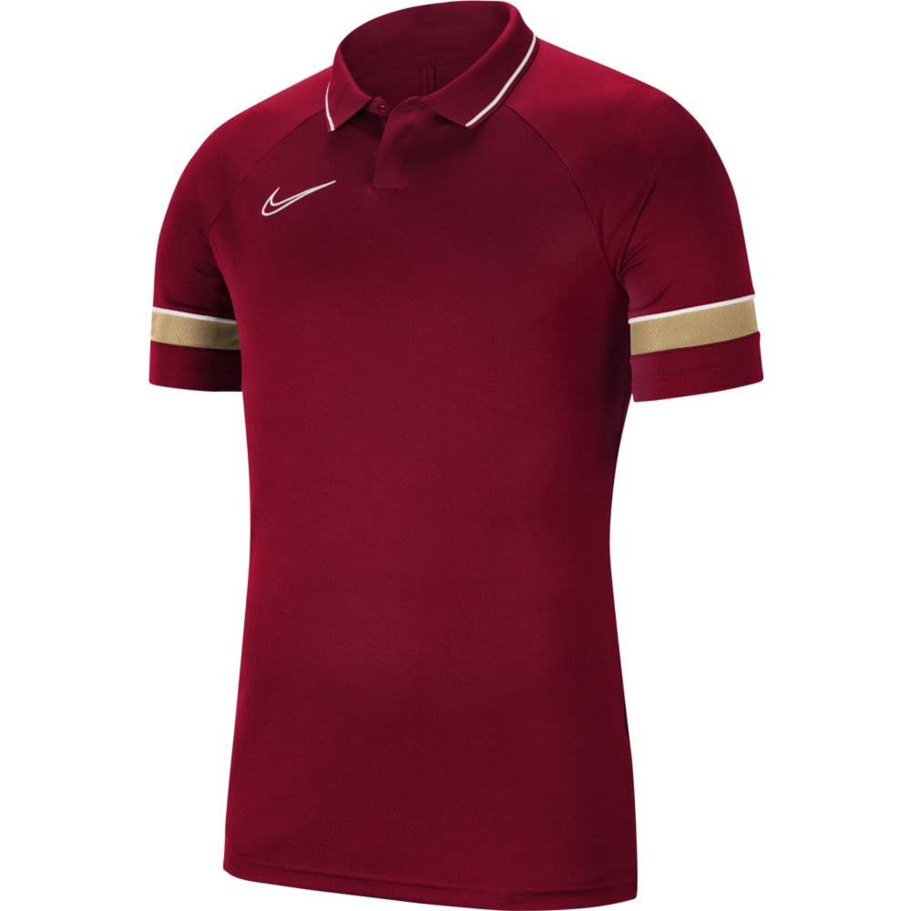Nike CW6104-677 Academy 21 Polo Polo Shirt Men's Team RED/White S