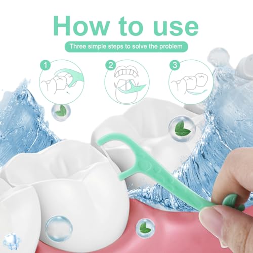 160 Stück Zahnseide Stick Kinder, 4 Bunte Farben, Floss Picks mit kindergerechtem Griff, Ungewachst Zahn Draht, Zahnseide für Kinder 4 Tierformen, Zahnpflegesets – Bild 5