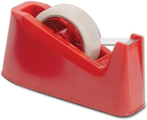 K.Kataria eshop RV Premium Quality Cello Tape Dispenser (Machine) for 1 Inch Tape Roll (Color May Vary) with one Free Cello Tape, Extra Blade and a Wheel.