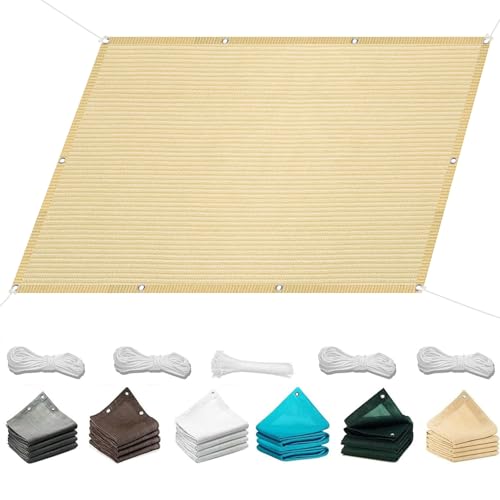 Sonnensegel Rechteckig Atmungsaktiv 50 x 360 cm Uv-Schutz Windschutz...
