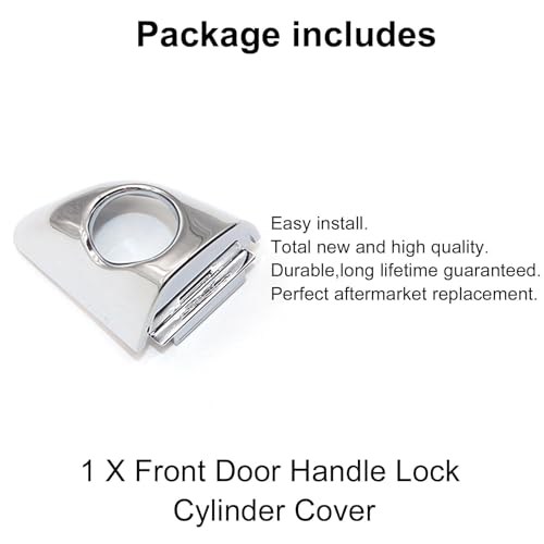 Image of FZJDSD Left Front Driver Door Lock Cylinder Cap Cover Compatible with Hyundai Elantra 2017 2018 2019 2020 Replace 82652-F2010