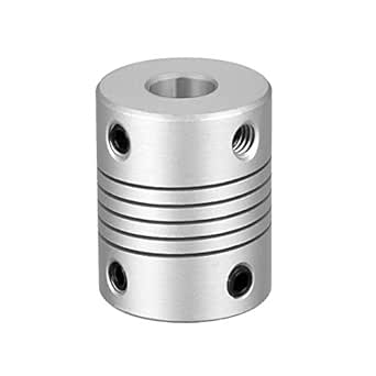 Shaft Coupling 4mm To 4mm L25xD14 Rigid Stepper Motor Wheel Coupler Blue 2 Pcs | UK - View #3