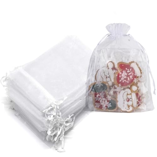 Amazon | Ifukens オーガンジー 巾着ラッピング 袋 透明15*20cm 100枚
