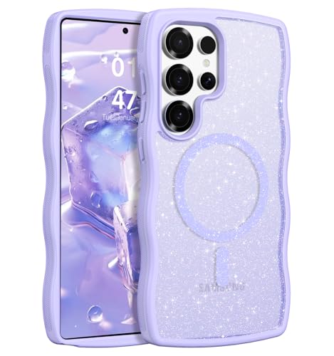 Coque Samsung S25 Ultra paillettes antichoc MagSafe pour fille 6,9"