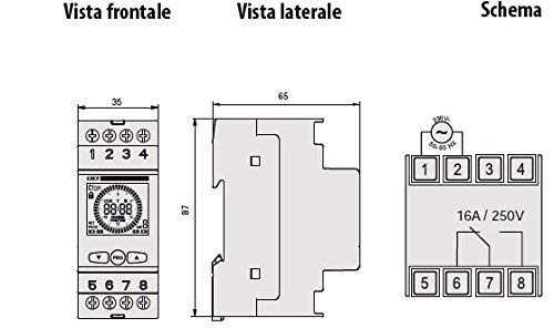 Minuterie programmable numérique pour automatisme éclairage et chauffage VEMER