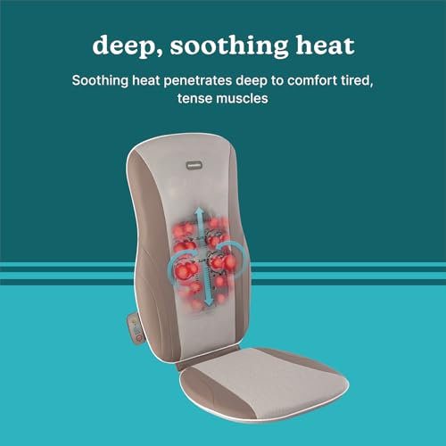 image for Homedics Shiatsu Back Massage Cushion with Adjustable Speeds and Comfo
