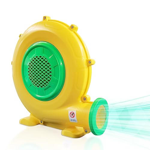 480W 0.64HP Air Blower, QILEBA Powerful Inflatable Bounce House Blower, Portable Electric Blower Fan Pump Perfect for Inflatable Bounce House, Bouncy Castle, Jumper, Water Slid, Blower Corded (480W) by QILEBA - Used condition - US$45.00