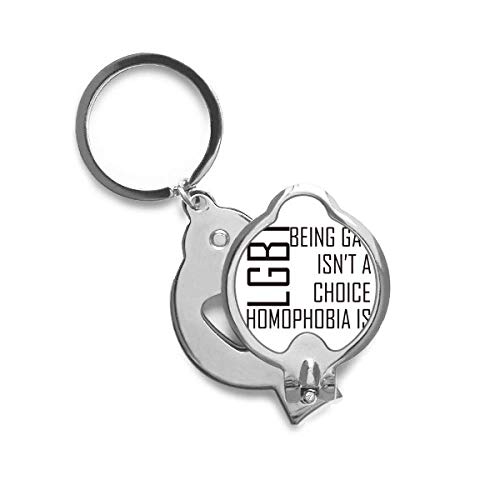 Coupe-ongles LGBT avec coupe-cuticules et drapeau arc-en-ciel pour manucure