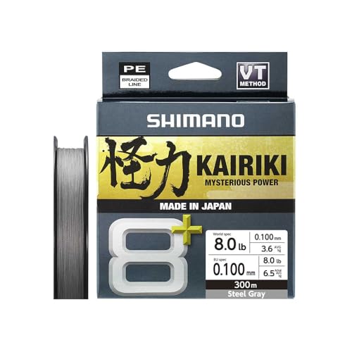 Line Kairiki 8+ tresse 300m 0.20mm fil de pêche carnassier grey