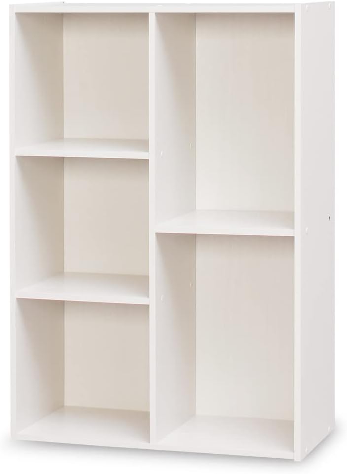 Iris Ohyama CX-23C Storage Case/Box, Color Box, 2/3 Tiers, Width 23.6 x Depth 11.4 x Height 34.6 inches (60 x 29 x 88 cm), Off-White