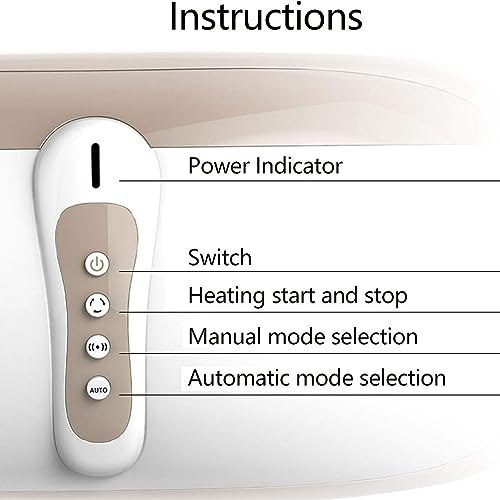 Cinturón tonificante adelgazante con masaje de vibración ajustable y calor suave para pérdida de peso, 4 modos de masaje para quemar grasa abdominal y promover la digestión